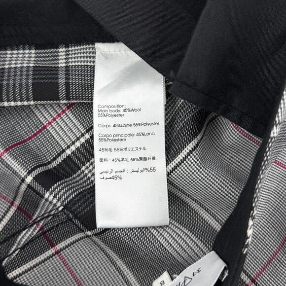 3.1 PHILLIP LIM Wool Blend Straight Leg Plaid Pant Sz 8 - Picture 6 of 9